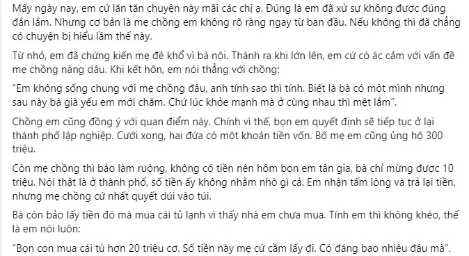 Bài chia sẻ (Ảnh chụp màn hình)