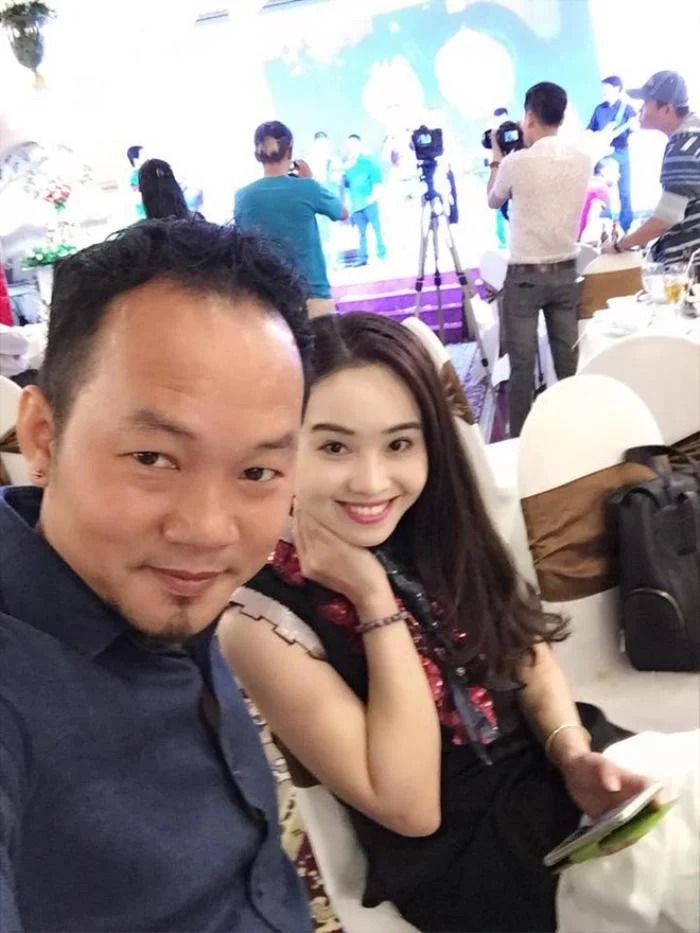 Diễn viên Long Đẹp Trai và bà xã - diễn viên Phi Nga.