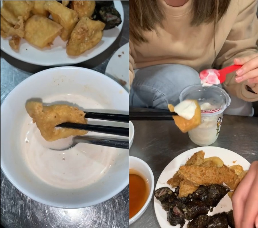 Có người cho rằng, chủ clip vì muốn nổi tiếng mà cố tình chơi trội để “câu” view, bất chấp cách ăn này có thể gây ảnh hưởng đến sức khỏe.