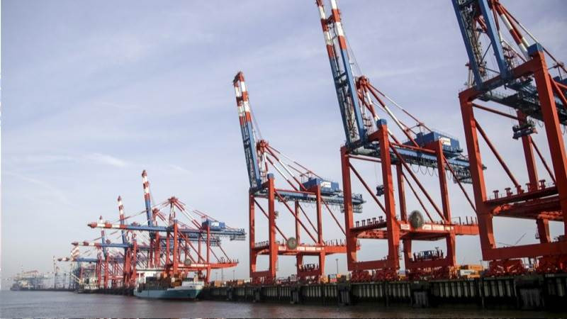 Mỹ lo ngại vấn đề an ninh liên quan tới cần cẩu do Trung Quốc sản xuất. Ảnh: EPA-EFE