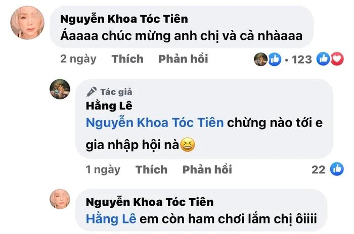 Màn tương tác giữa Tóc Tiên và Minh Hằng đã nhanh chóng thu hút sự quan tâm của công chúng khiến netizen thích thú.