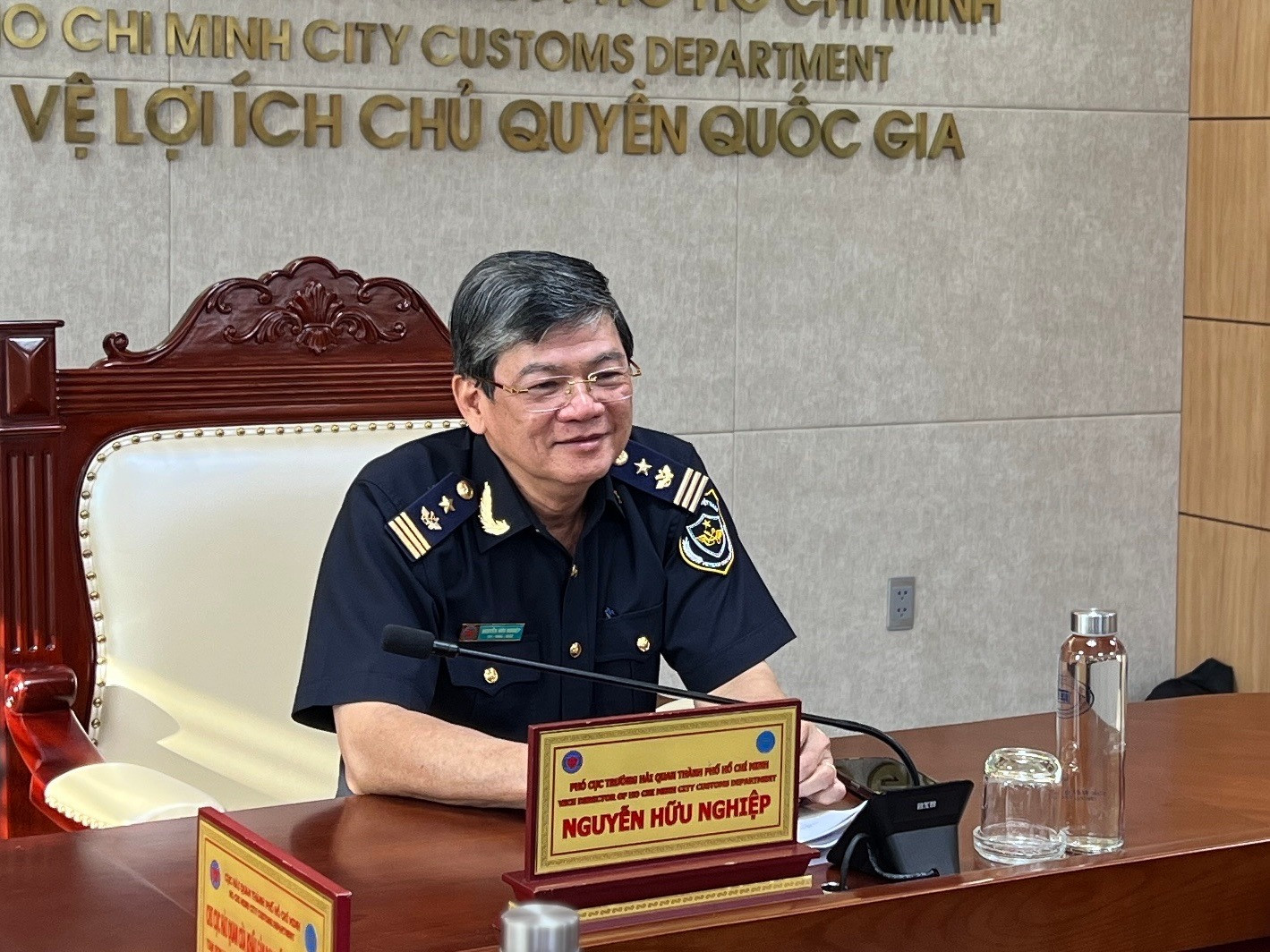Ông Nguyễn Hữu Nghiệp, Phó cục trưởng Cục Hải quan TP.HCM