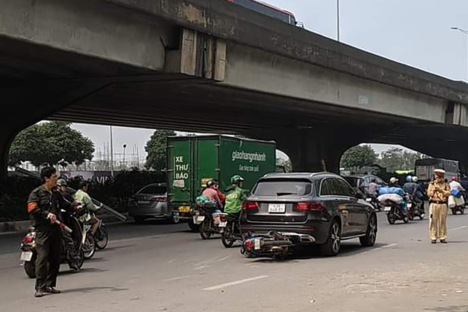 Hiện trường vụ tai nạn xảy ra vào ngày 23/3 (Ảnh; H.Q)