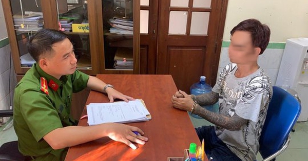 Lê Văn B. làm việc với công an