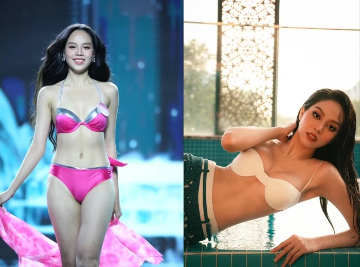 Điểm khác biệt không chỉ nằm ở phần vòng 1, mà vòng eo của nàng hậu cũng đã nhỏ hơn thấy rõ sau hơn 90 ngày đoạt danh hiệu 