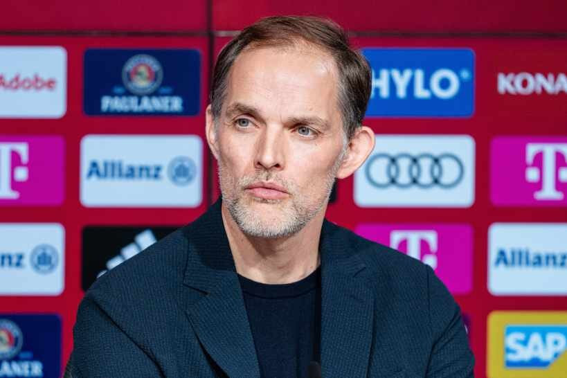 HLV Thomas Tuchel trong lễ ra mắt Bayern Munich