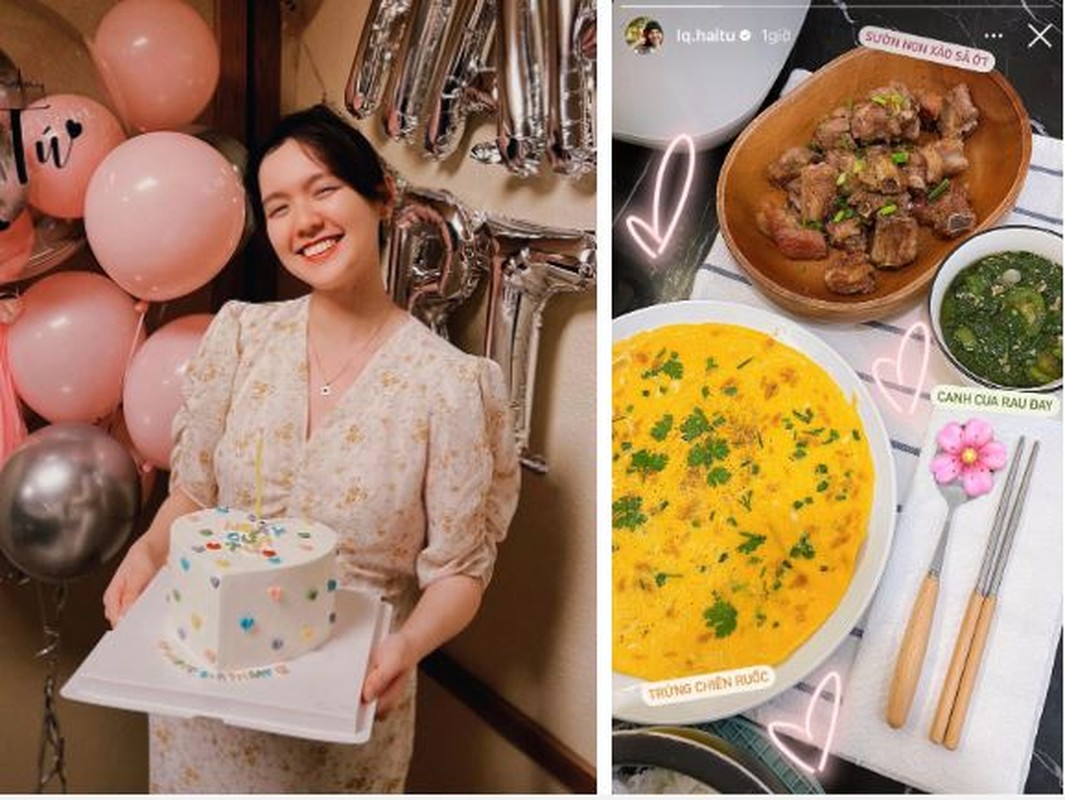 Các món ăn do hot girl Hải Tú nấu rất đơn giản, có thể bắt gặp ở bất cứ gia đình nào nhưng trông vẫn vô cùng bắt mắt.