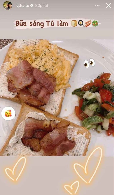 Cụ thể, nam ca sĩ gốc Thái Bình nên cực kỳ thích đồ ăn miền Bắc như rau muống xào, canh rau đay, cà, trứng chiên, trứng luộc.