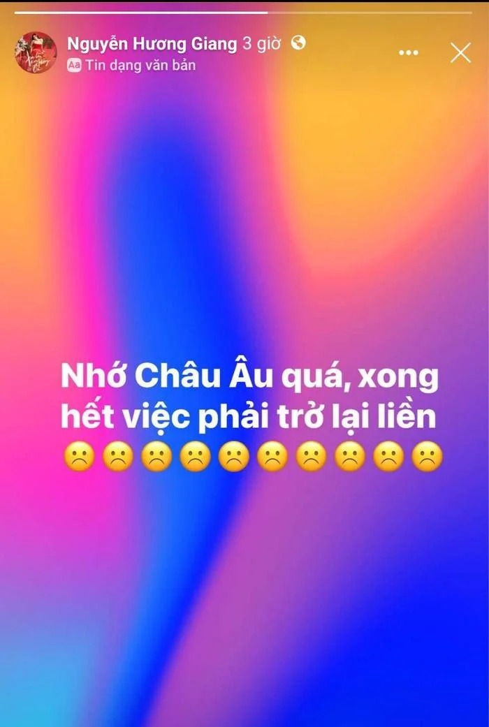 Bài đăng của Hương Giang.
