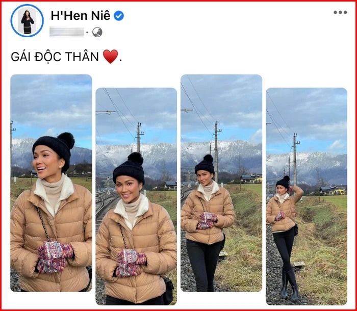 Dòng trạng thái úp mở chuyện tan vỡ của H'Hen Niê trước đó.