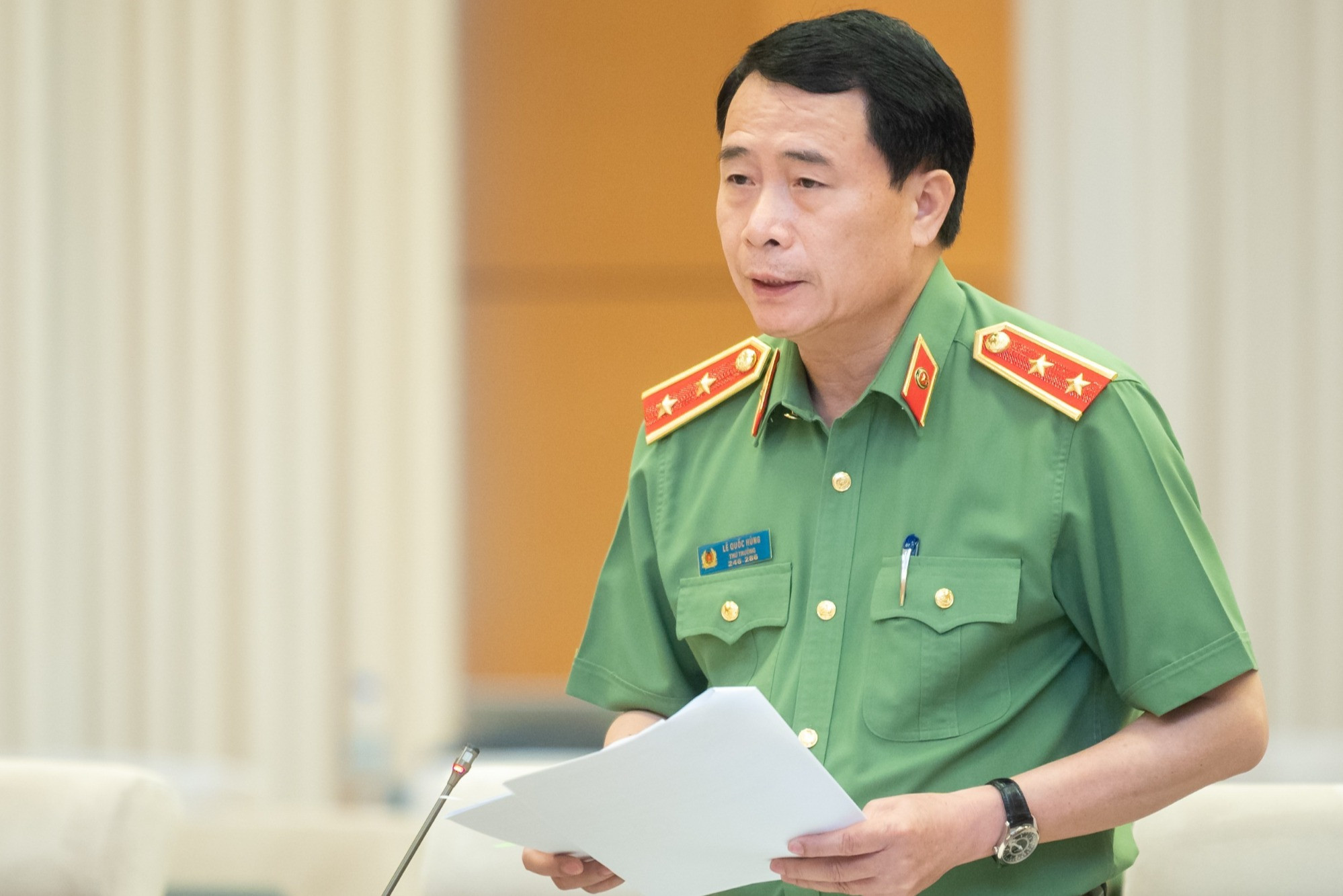 Thứ trưởng Công an Lê Quốc Hùng 