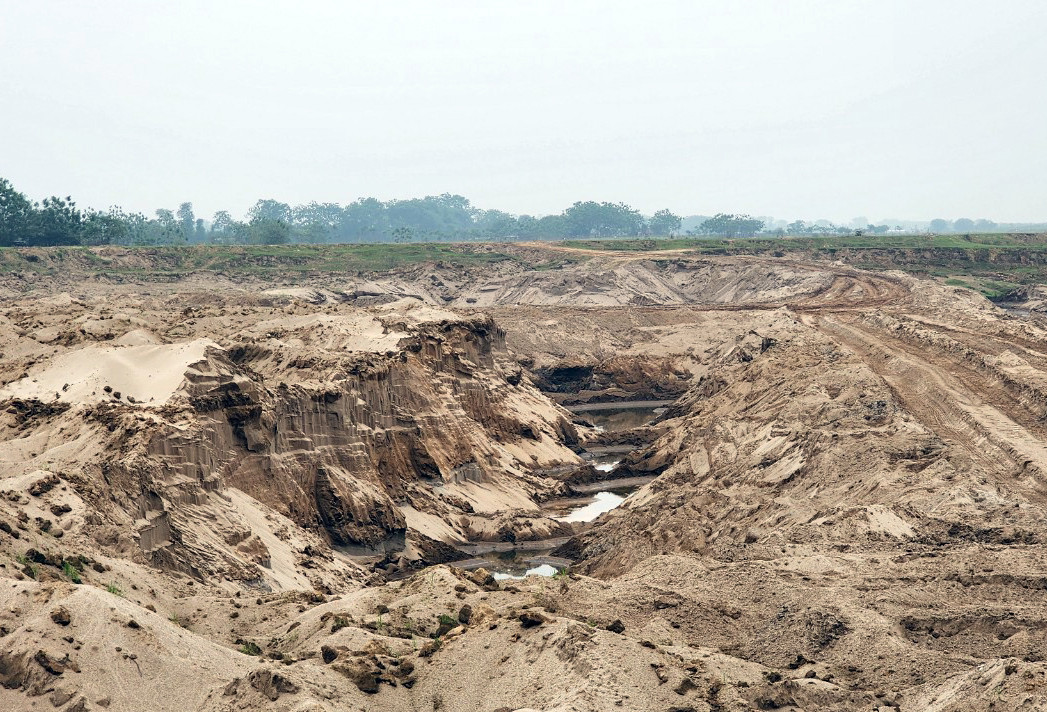 Trước đây, bãi bồi này là nơi trồng hoa màu của người dân thôn Chu Phan.