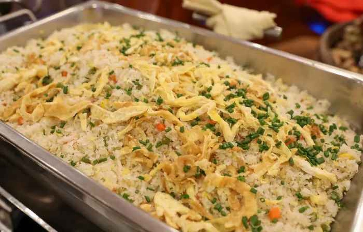 Cơm chiên cũng là món mà các tuyển thủ U22 Việt Nam lựa chọn nhiều nhất trong bữa ăn.