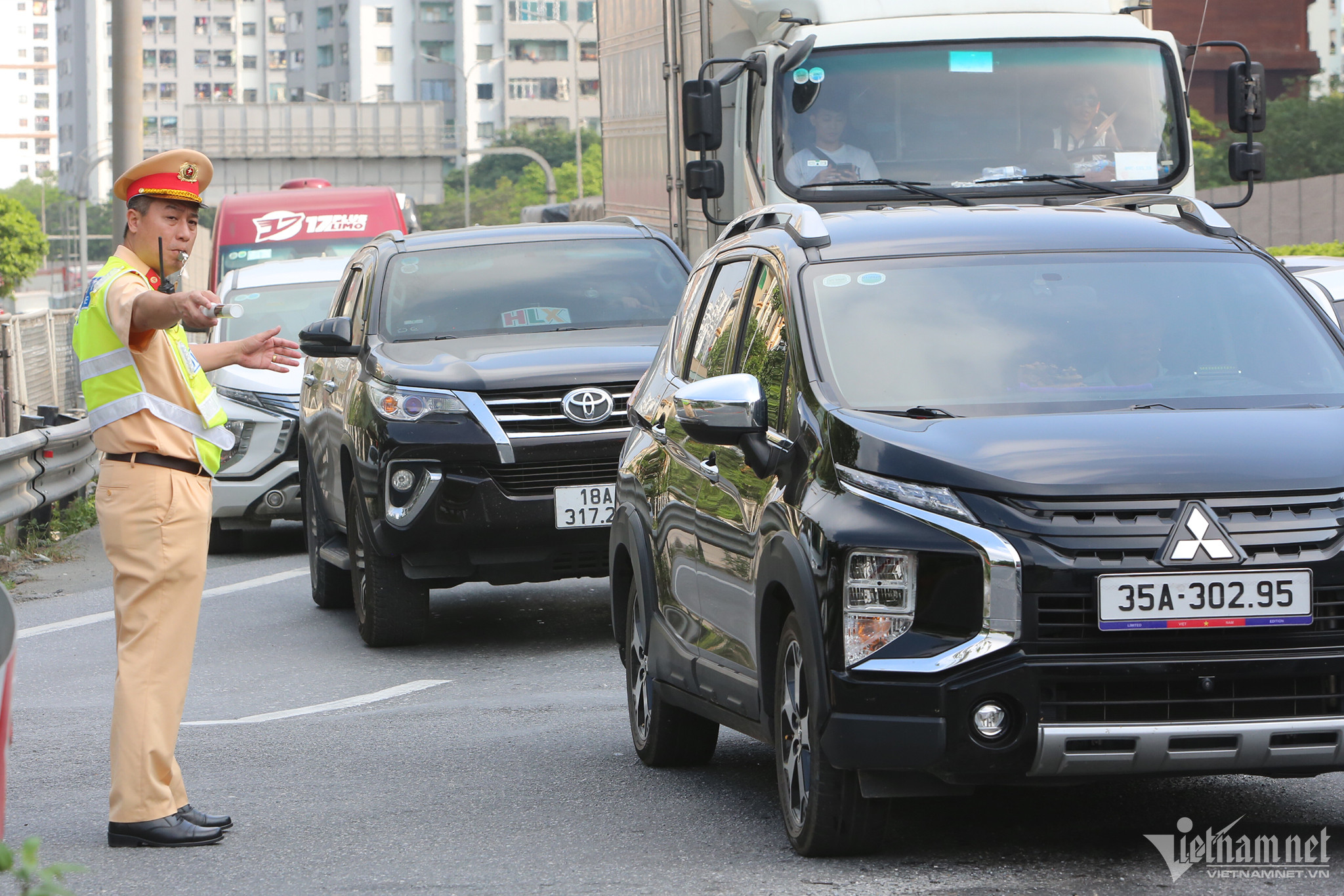 Lực lượng CSGT đã thiết lập 