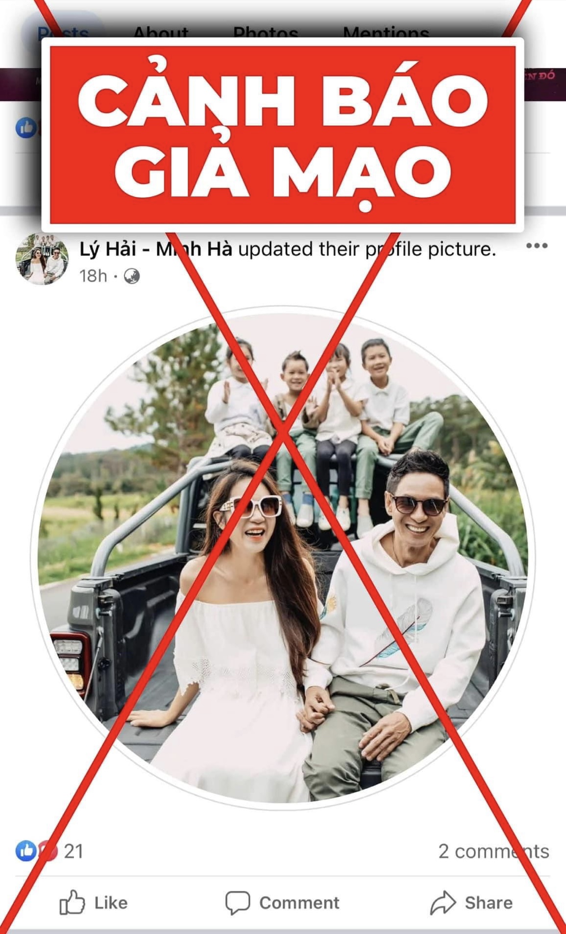 Lý Hải và Minh Hà lên tiếng cảnh báo khán giả khi bị đối tượng xấu lợi dụng hình ảnh