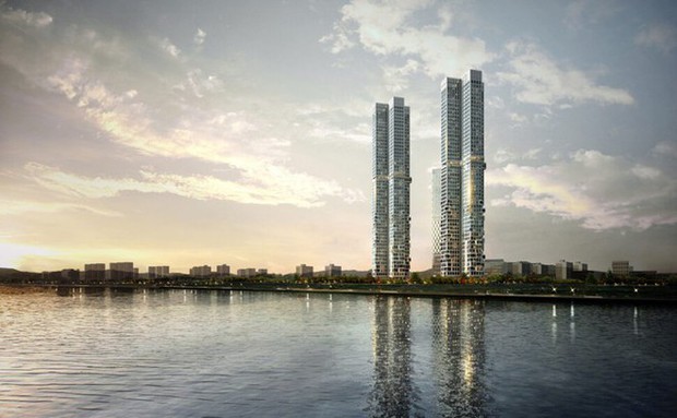 Căn hộ cao cấp của Jeon Ji Hyun nằm ở tầng 47 của tòa nhà Acro Seoul Forest