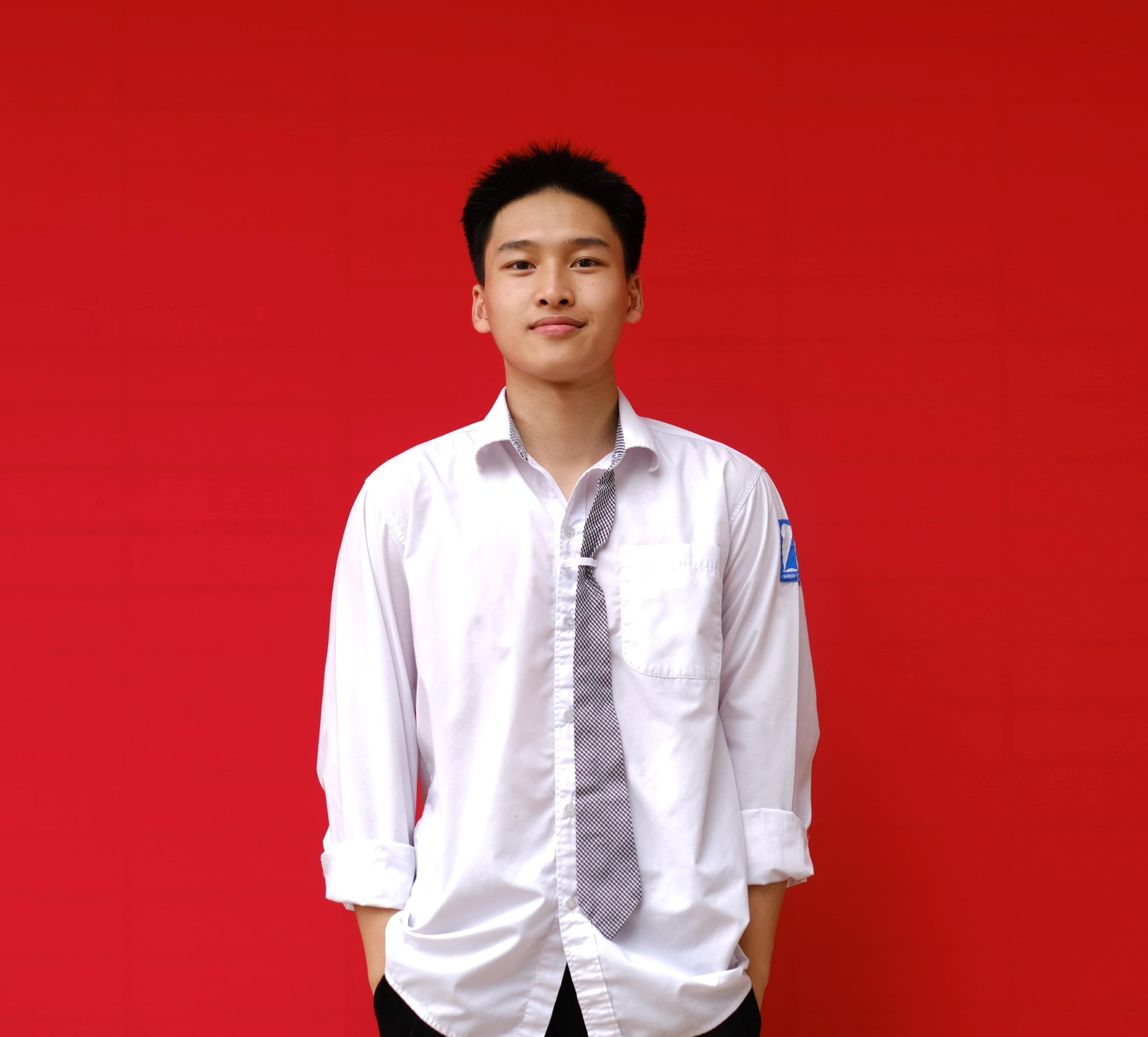 Nguyễn Đình Phong là học sinh Trường THPT Chuyên Hà Nội- Amsterdam