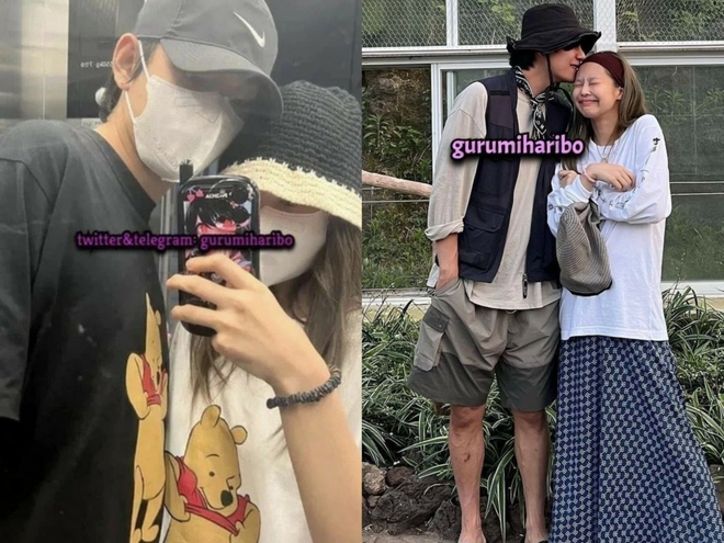 Chưa dừng lại ở đó, theo Newsen, @Gurumiharibo còn công khai loạt khoảnh khắc thân mật khác của Jennie và V