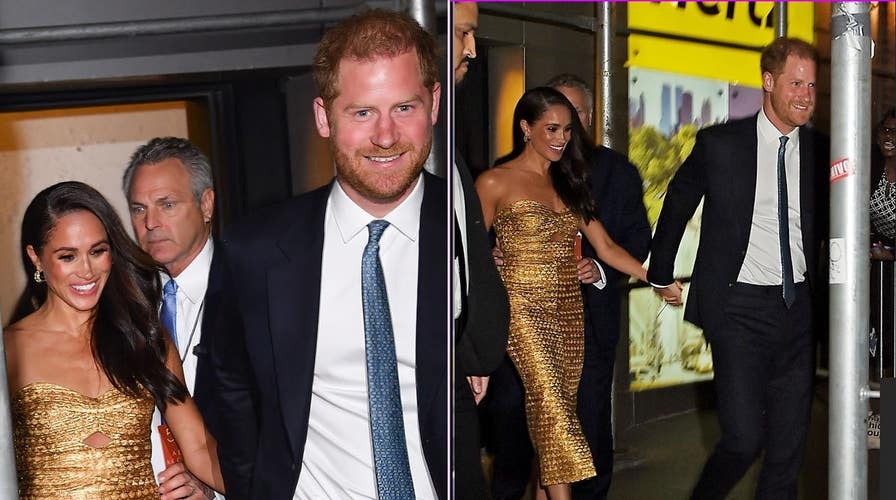 Harry và Meghan xuất hiện tại lễ trao giải Women of Vision Awards.