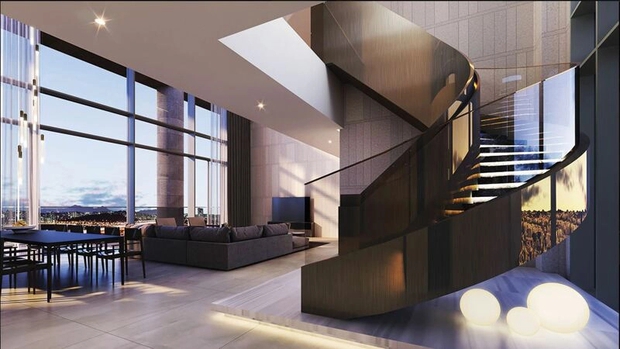 Từng ngóc ngách trong căn penthouse đều toát lên vẻ hiện đại, tinh tế