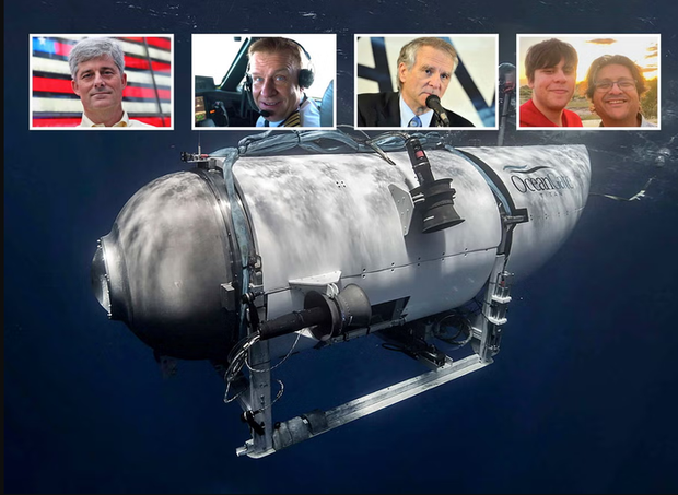 5 hành khách được cho có mặt vào thời điểm tàu lặn Titan mất tích