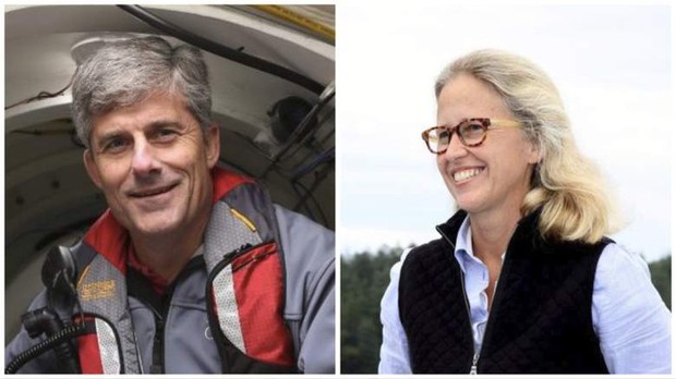 Wendy Rush (phải) là vợ của Stockton Rush - người có mặt trên con tàu Titan mất tích (Ảnh: Daily Mail)