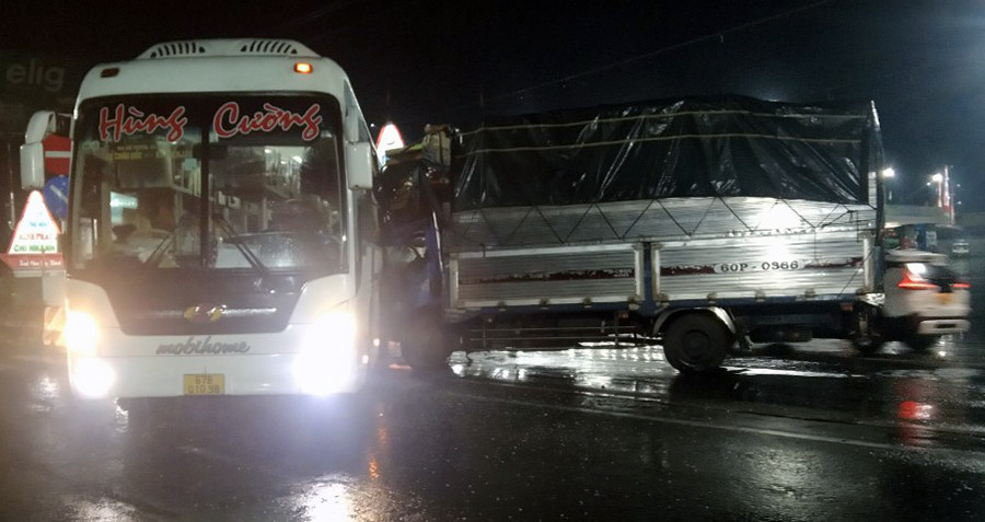 Hiện trường vụ tai nạn. Ảnh: E.X