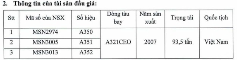 Vietnam Airlines rao bán 3 máy bay, giá khởi điểm 5 triệu USD/chiếc - 1 Vietnam Airlines rao bán 3 máy bay, giá khởi điểm 5 triệu USD/chiếc - 1