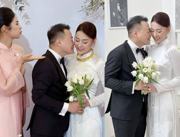 Ảnh được Ngọc Hân - bạn thân cô dâu đăng tải kèm lời chúc mừng hạnh phúc cặp đôi (Nguồn: Ngoc Han Dang)