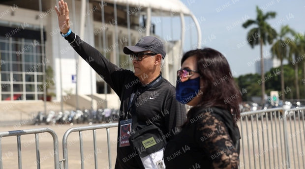 Tùng Yuki tại SVĐ Mỹ Đình sáng 26/7