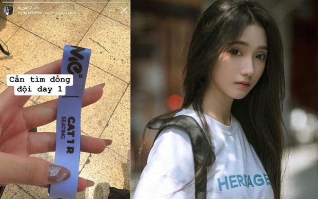 Nguyễn Thu - TikToker từng nổi tiếng khi được ví như tỷ tỷ xứ Trung, khoe chiếc vòng tay khu vực vé ngồi ngày 1.