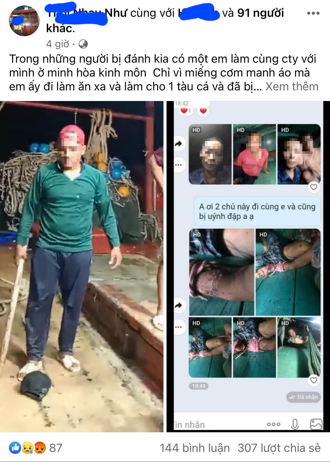 Xác minh clip 4 ngư dân bị đánh dã man trên tàu cá Xác minh clip 4 ngư dân bị đánh dã man trên tàu cá