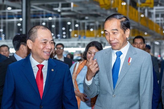 Ông Phạm Nhật Vượng và Tổng thống Indonesia Joko Widodo