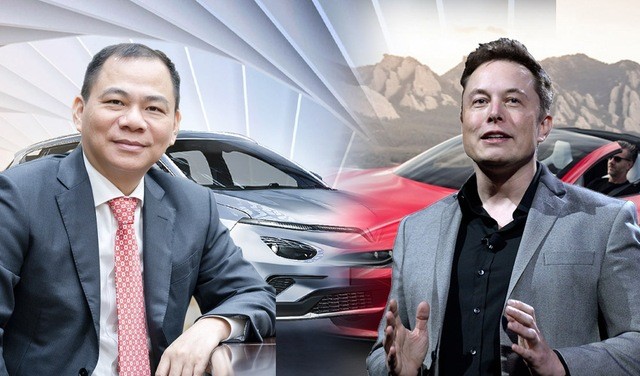 Ông Phạm Nhật Vượng và Elon Musk