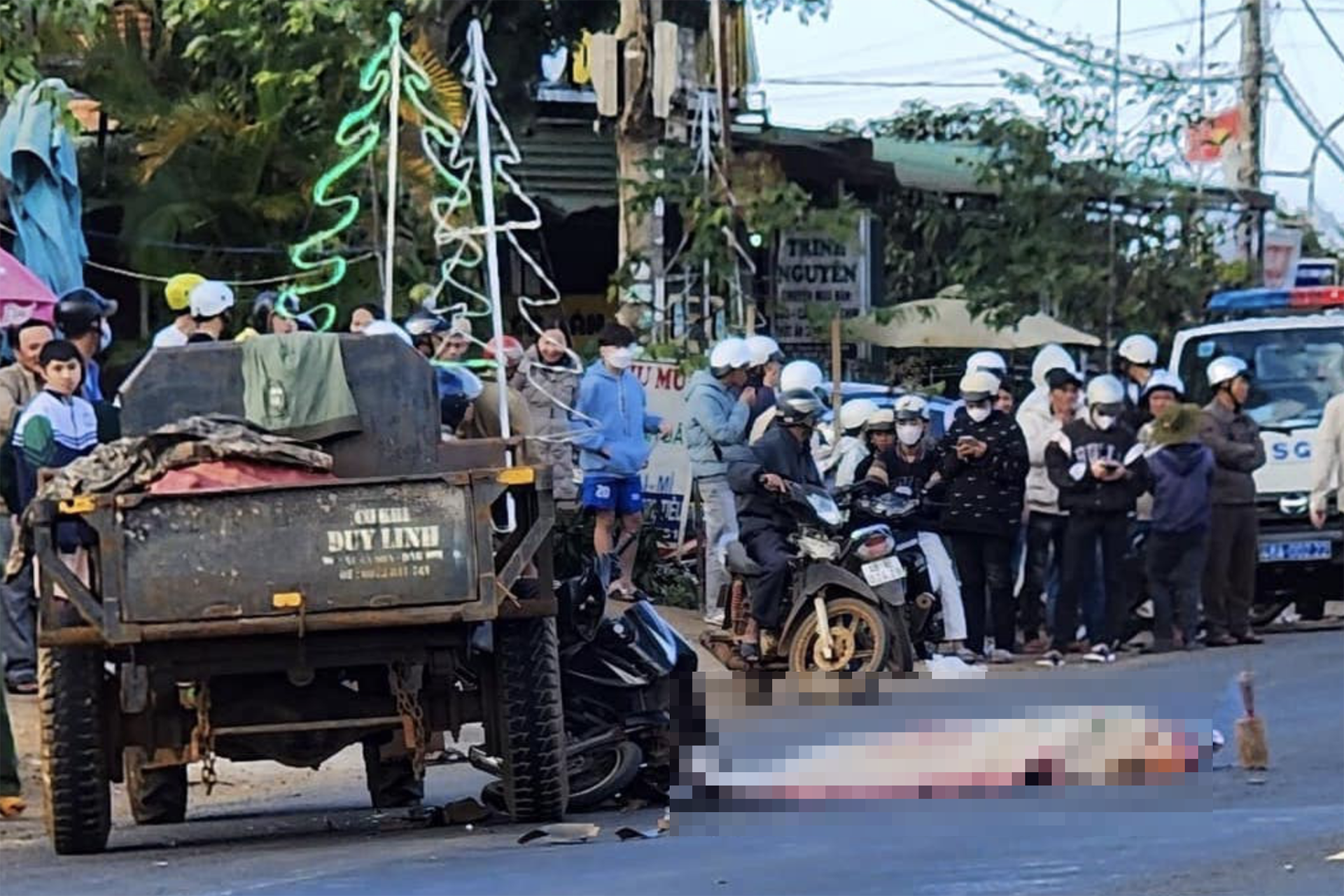 Tai nạn giao thông giữa xe công nông và xe máy khiến 1 người tử vong tại tỉnh Đắk Nông (Ảnh: Báo Giao thông)