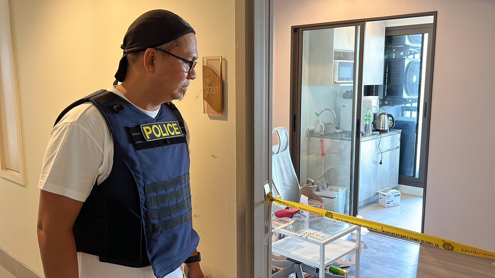 Hiện trường vụ sát hại Nong Wan Jeab.