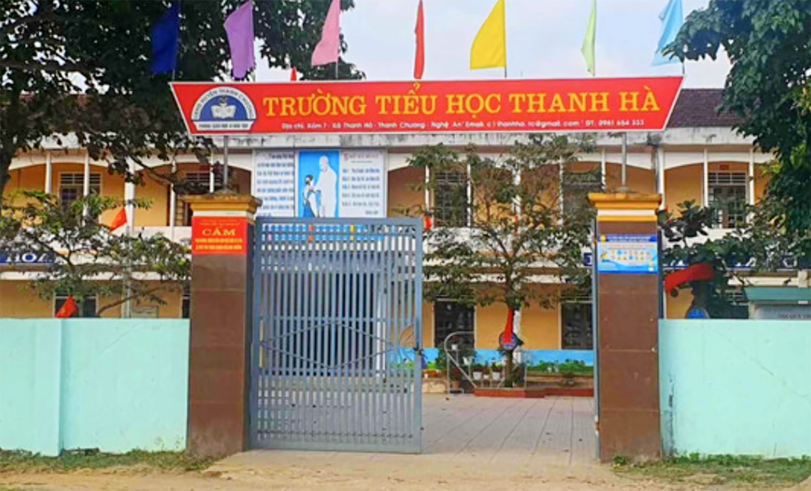 Trường Tiểu học Thanh Hà nơi xảy ra sự việc. Ảnh: Công Lý