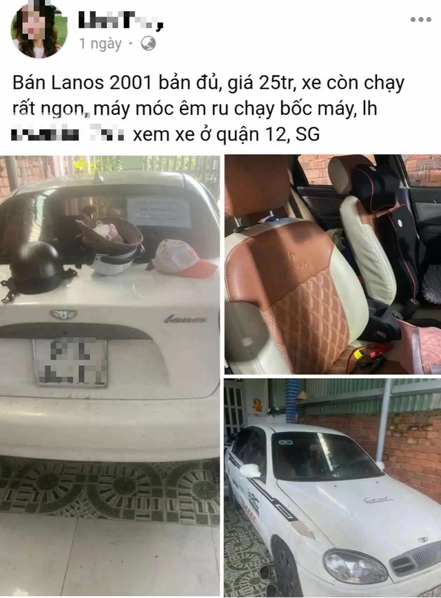 Một chiếc xe cũ đời sâu được rao bán với giá ngang xe máy.