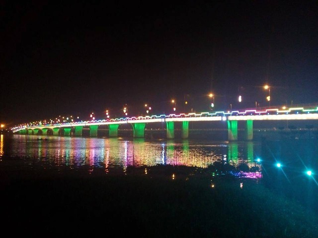 Cầu Hóa An, nơi bắn pháo hoa đêm giao thừa