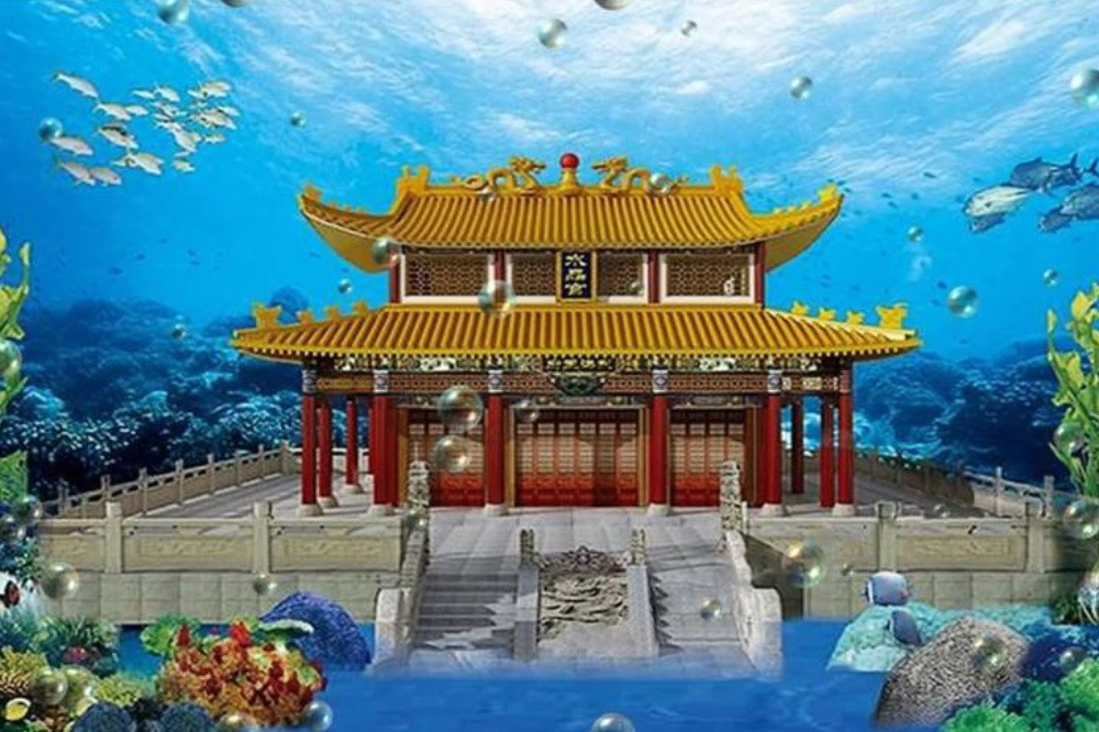 Hình tượng Long Cung, nơi các Long vương sinh sống. Ảnh: Baijiahao Baidu