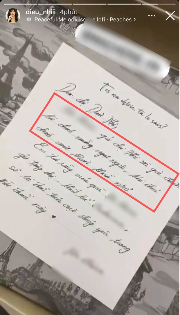 Diệu Nhi từng để lộ tấm thiệp chúc mừng gia đình đã chào đón nhóc tỳ sau 1 tháng vướng tin đồn