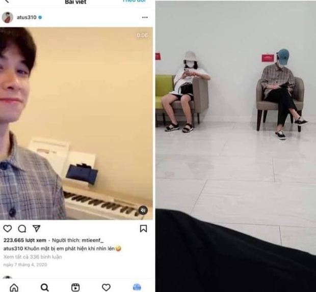 Người nam trong ảnh có chiếc áo, đôi giày giống với nam diễn viên từng khoe