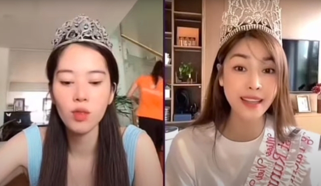 Hình ảnh livestream của Quế Vân và Nam Em.