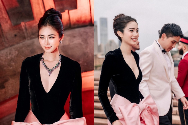 Sau khi kết hôn, Nong Poy và ông xã thường xuyên dành thời gian đi du lịch cùng nhau. Thậm chí mới đây, người đẹp còn được ông xã tháp tùng tại một sự kiện cao cấp ở Úc