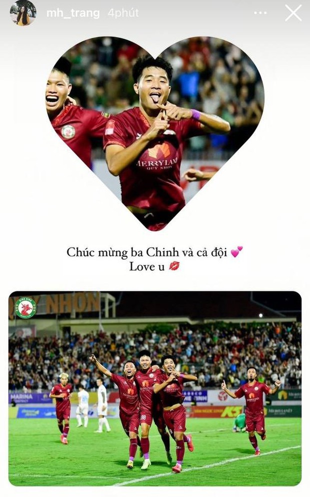 Bà xã Hà Đức Chinh có hành động ngầm xác nhận mang thai