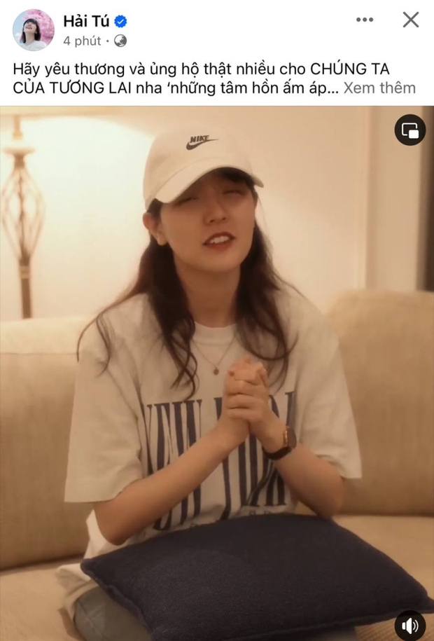 Hải Tú liên tục có bài đăng để quảng bá sản phẩm chung với 