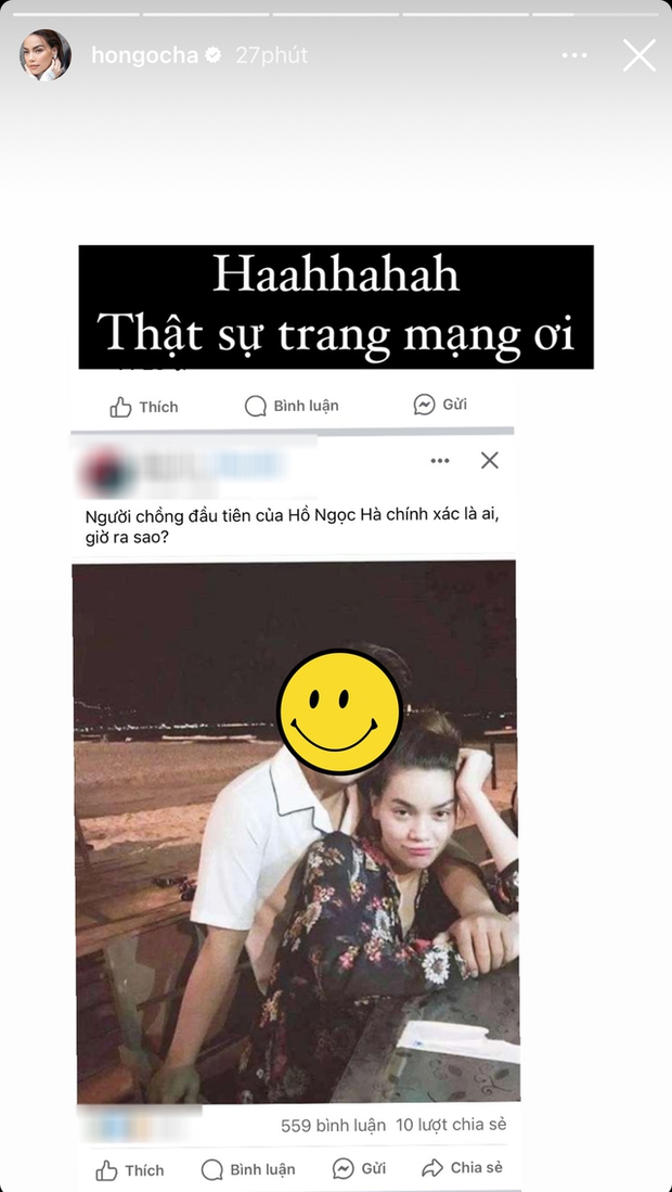 Phản ứng của Hồ Ngọc Hà trước bức ảnh với 