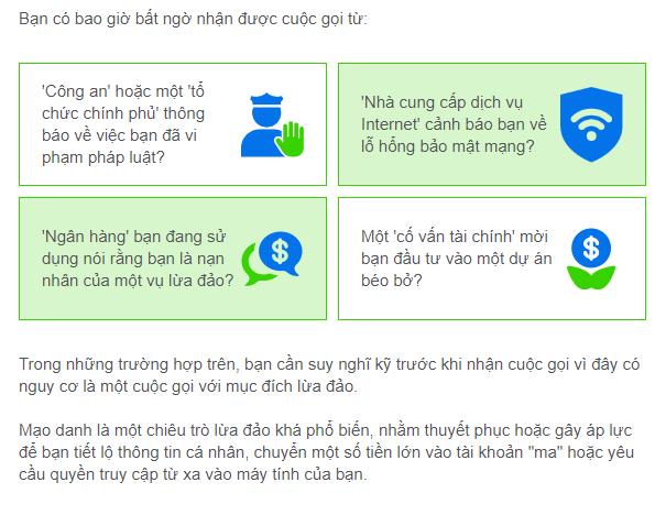 Thông tin cảnh báo của ngân hàng Standard Chartered.