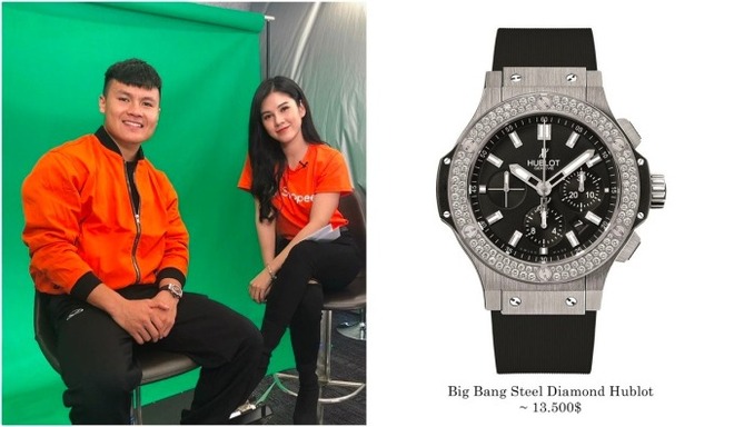 Đồng hồ của thương hiệu Big Bang Steel Diamond có giá hơn 300 triệu đồng.
