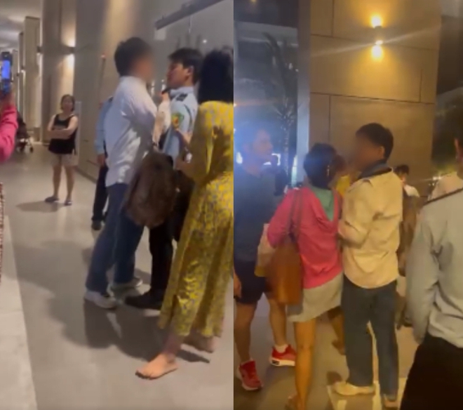 Không chỉ lớn tiếng với BQL, hai vợ chồng còn đôi co, chửi mắng cư dân